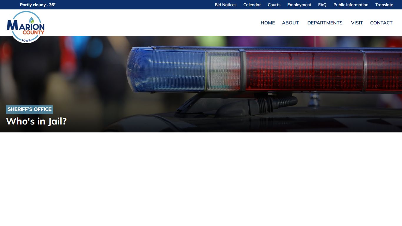 Who's in Jail? - Sheriff's Office - Marion County, Iowa